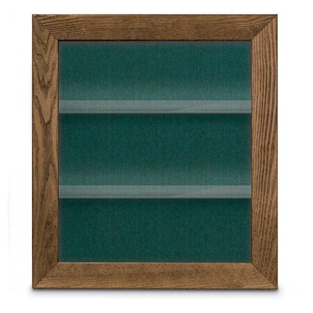 United Visual Products Indoor Enclosed Combo Board, 42"x32", White Frame/Grey & Keylime UVCB4232W-GREY-KEYLIME